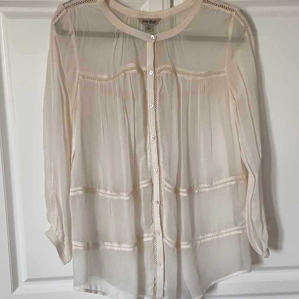 Sheer Lucky Brand Blouse